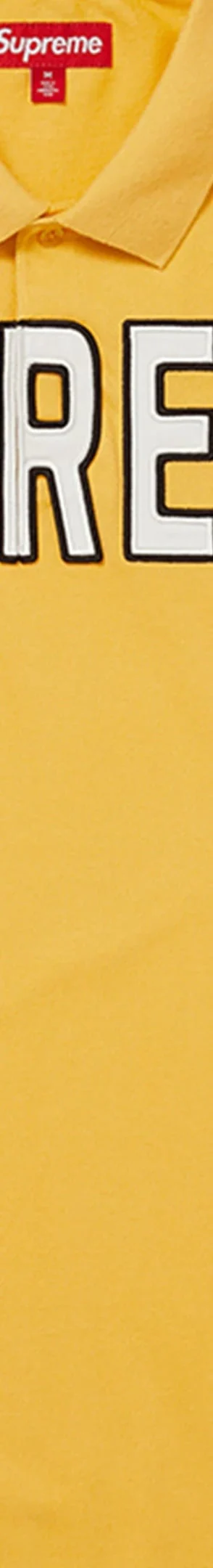 Supreme Twill Appliqué Polo - Yellow (front)