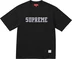 Supreme Twill Appliqué S/S Top - Black (front)