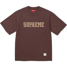 Supreme Twill Appliqué S/S Top Brown