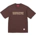 Supreme Twill Appliqué S/S Top - Brown (front)