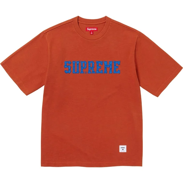 Supreme Twill Appliqué S/S Top - Orange (front)