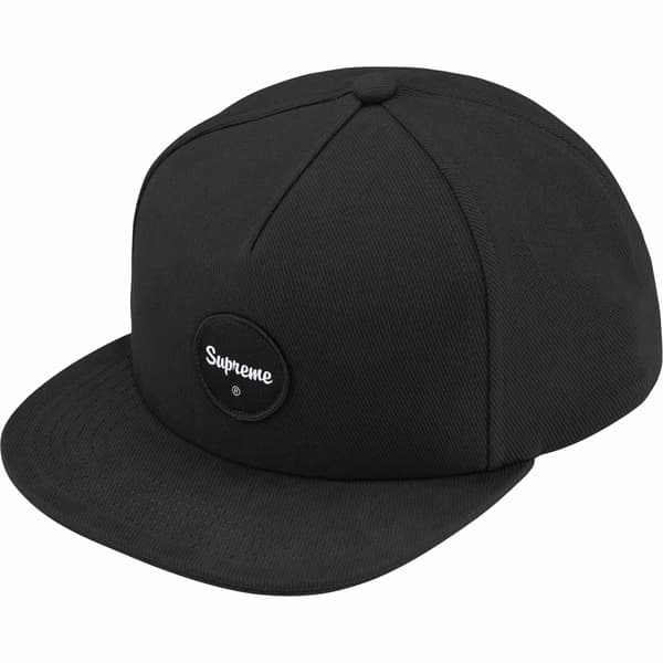 Supreme Twill Patch 5-Panel - Black (front)