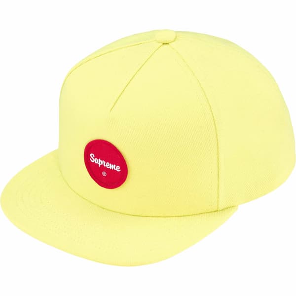 Supreme Twill Patch 5-Panel - Light Lime (front)