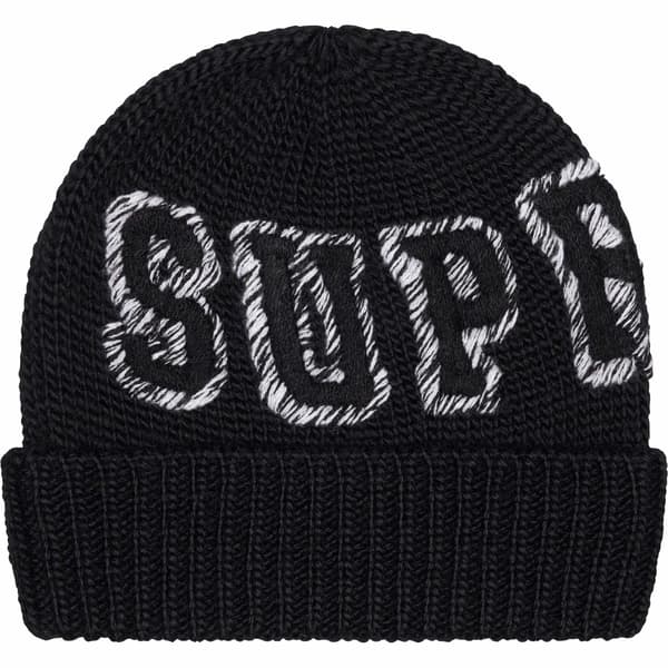 Supreme Twist Beanie - Black (front)