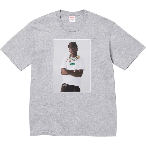 Supreme Tyler, The Creator Tee - Heather Grey (front)