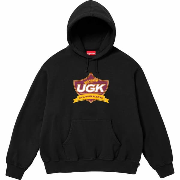 Supreme UGK Hooded Sweatshirt - Black (front)