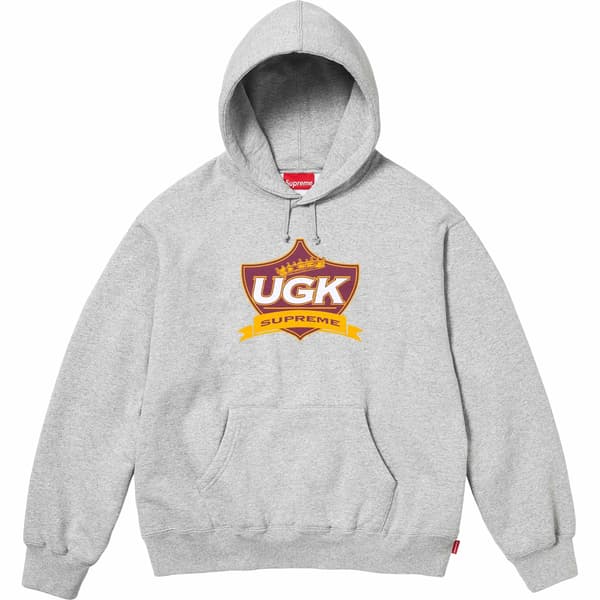 Supreme UGK Hooded Sweatshirt - Heather Grey (front)