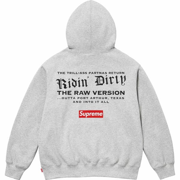 Supreme UGK Hooded Sweatshirt - Heather Grey (front)