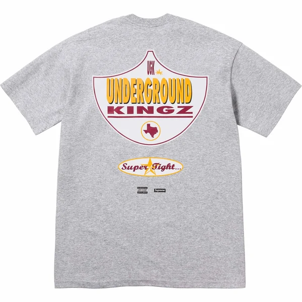 Supreme UGK Super Tight Tee - Heather Grey (front)