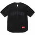 Supreme Ultrasuede Mesh Baseball Jersey - Black (front)