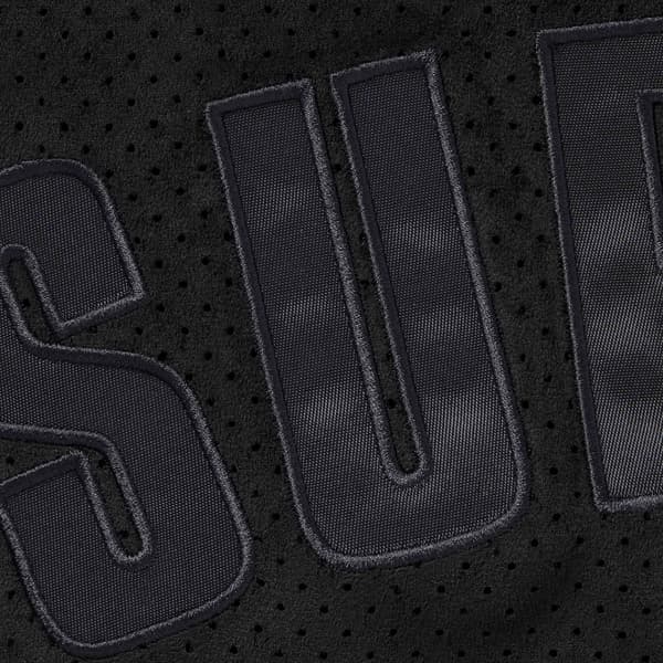 Supreme Ultrasuede Mesh Short - Black (front)