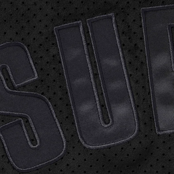 Supreme Ultrasuede Mesh Short - Black (front)