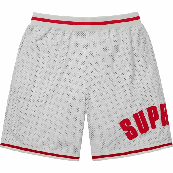 Supreme Ultrasuede Mesh Short - Grey (front)