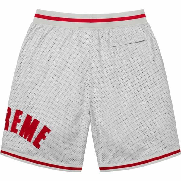 Supreme Ultrasuede Mesh Short - Grey (front)
