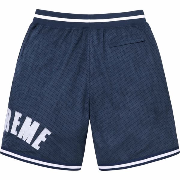 Supreme Ultrasuede Mesh Short - Navy (front)