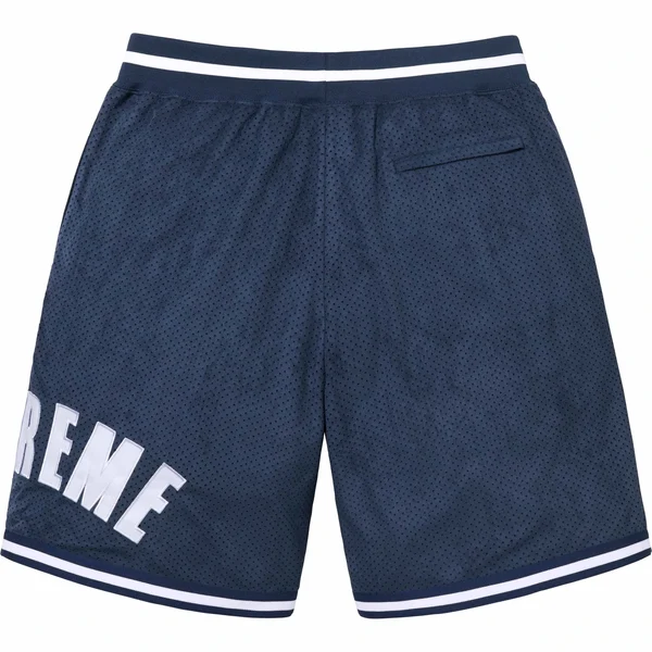 Supreme Ultrasuede Mesh Short - Navy (front)