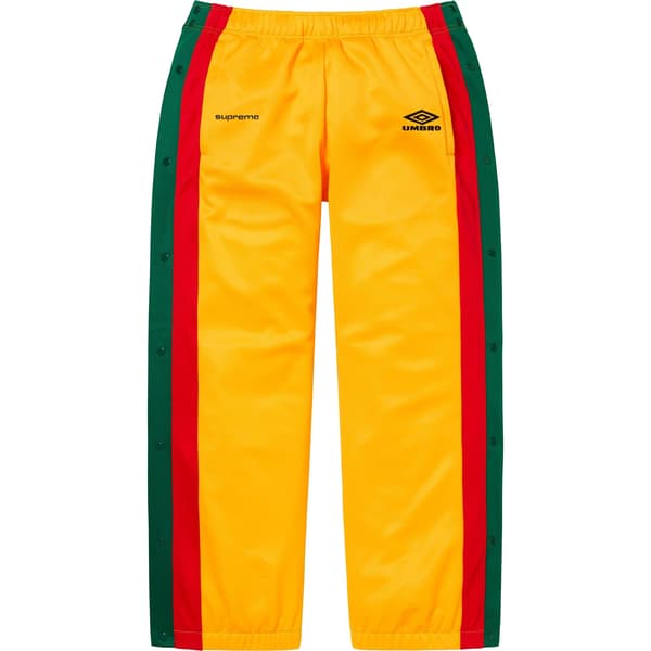 Supreme Umbro Break-Away Track Pant - Yellow (front)