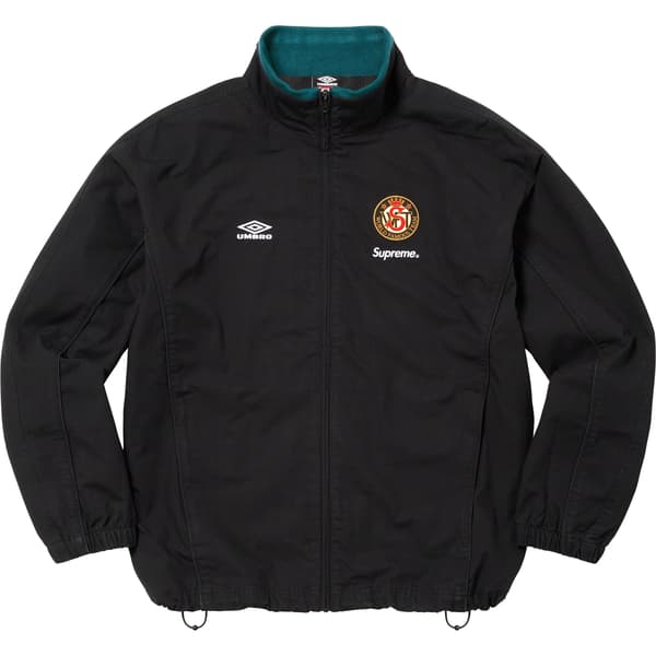Supreme Umbro Cotton Ripstop Track Jacket - Black (front)