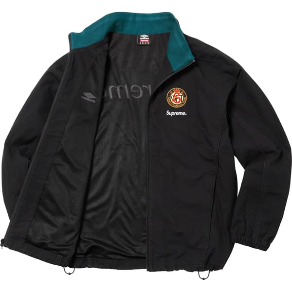 Supreme Umbro Cotton Ripstop Track Jacket - Black (front)