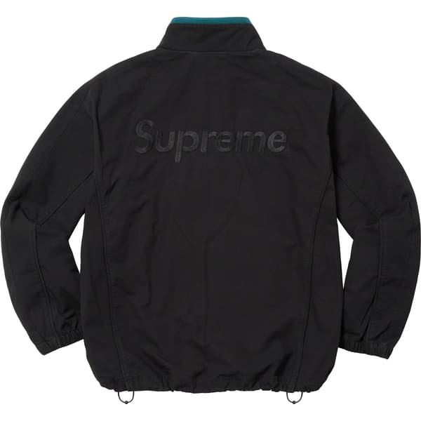 Supreme Umbro Cotton Ripstop Track Jacket - Black (front)