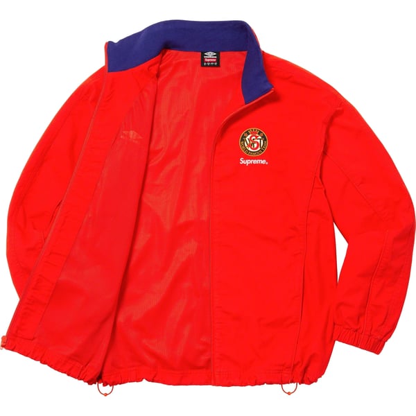 Supreme Umbro Cotton Ripstop Track Jacket - Red (front)