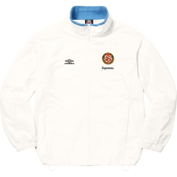 Supreme Umbro Cotton Ripstop Track Jacket - White (front)