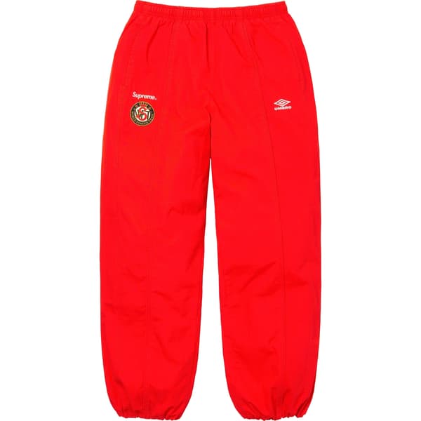 Supreme Umbro Cotton Ripstop Track Pant - Red (front)
