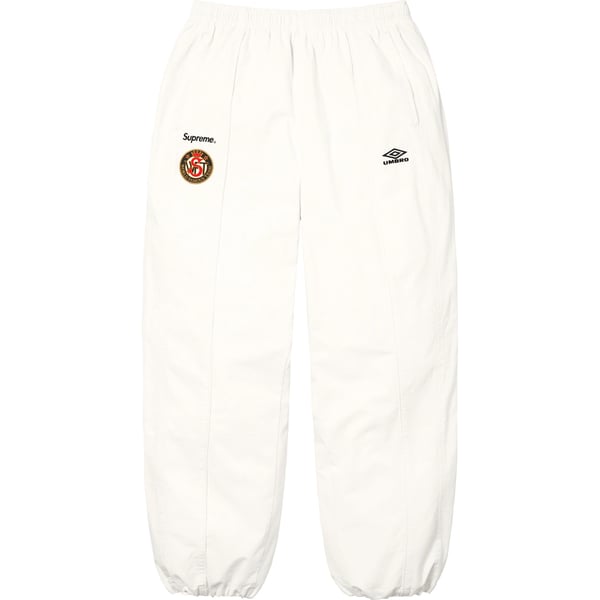 Supreme Umbro Cotton Ripstop Track Pant - White (front)