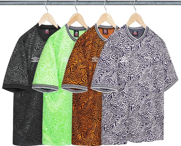 Supreme Umbro Jacquard Animal Print Soccer Jersey - Product Image