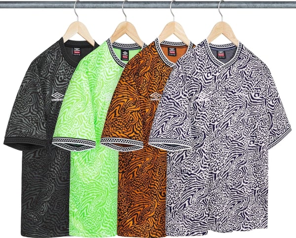 Supreme Umbro Jacquard Animal Print Soccer Jersey - Product Image