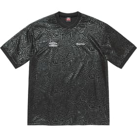 Supreme Umbro Jacquard Animal Print Soccer Jersey Black