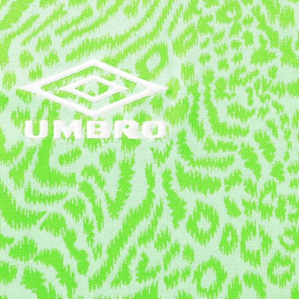 Supreme Umbro Jacquard Animal Print Soccer Jersey - White (front)