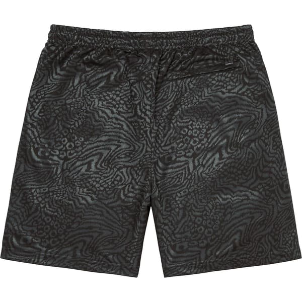 Supreme Umbro Jacquard Animal Print Soccer Short - Black (front)