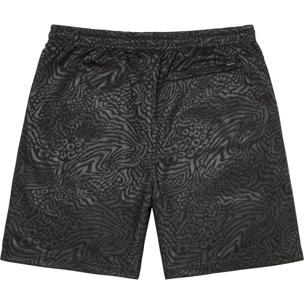 Supreme Umbro Jacquard Animal Print Soccer Short - Black (front)