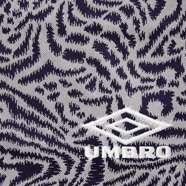 Supreme Umbro Jacquard Animal Print Soccer Short - Navy (front)