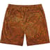 Supreme Umbro Jacquard Animal Print Soccer Short - Orange (front)