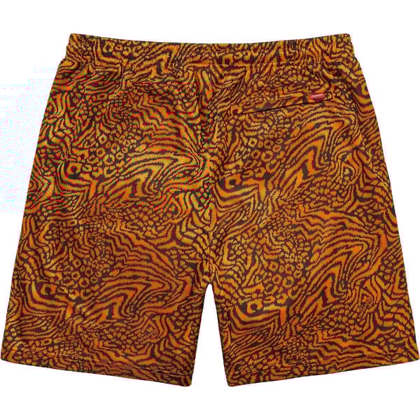 Supreme Umbro Jacquard Animal Print Soccer Short - Orange (front)