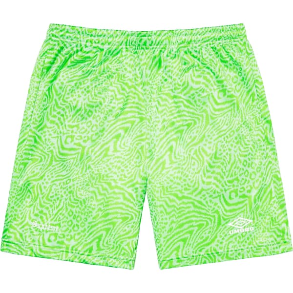 Supreme Umbro Jacquard Animal Print Soccer Short - White (front)