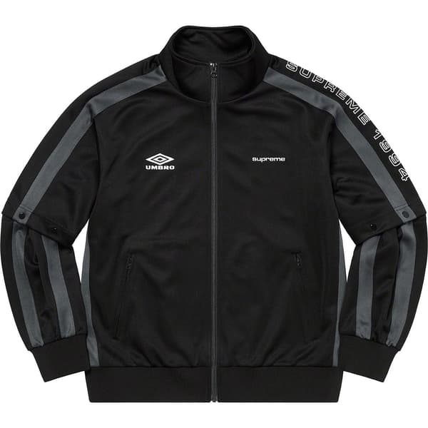 Supreme Umbro Snap Sleeve Jacket - Black (front)