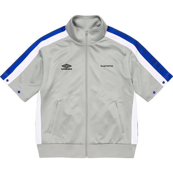Supreme Umbro Snap Sleeve Jacket - Light Grey (front)