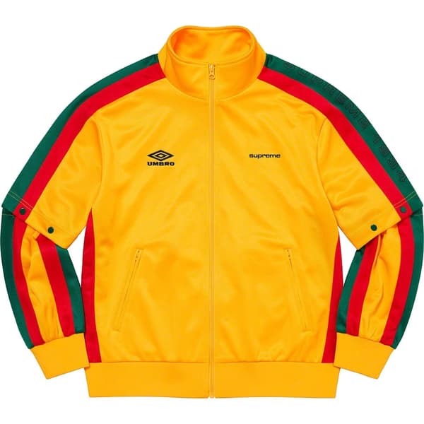 Supreme Umbro Snap Sleeve Jacket - Yellow (front)