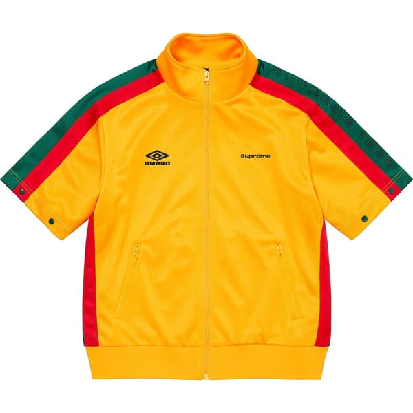 Supreme Umbro Snap Sleeve Jacket - Yellow (front)