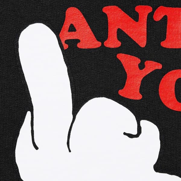 Supreme UNDERCOVER Anti You Hooded Sweatshirt - Black (front)