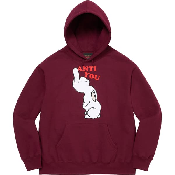 Supreme UNDERCOVER Anti You Hooded Sweatshirt - Burgundy (front)