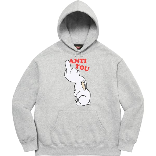 Supreme UNDERCOVER Anti You Hooded Sweatshirt - Heather Grey (front)