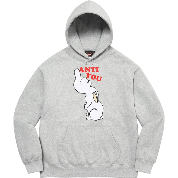Supreme UNDERCOVER Anti You Hooded Sweatshirt - Heather Grey (front)