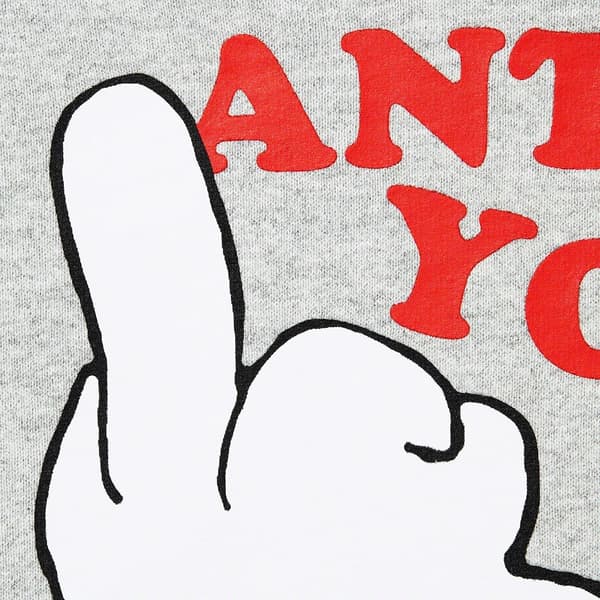 Supreme UNDERCOVER Anti You Hooded Sweatshirt - Heather Grey (front)