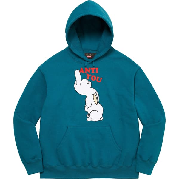Supreme UNDERCOVER Anti You Hooded Sweatshirt - Marine Blue (front)
