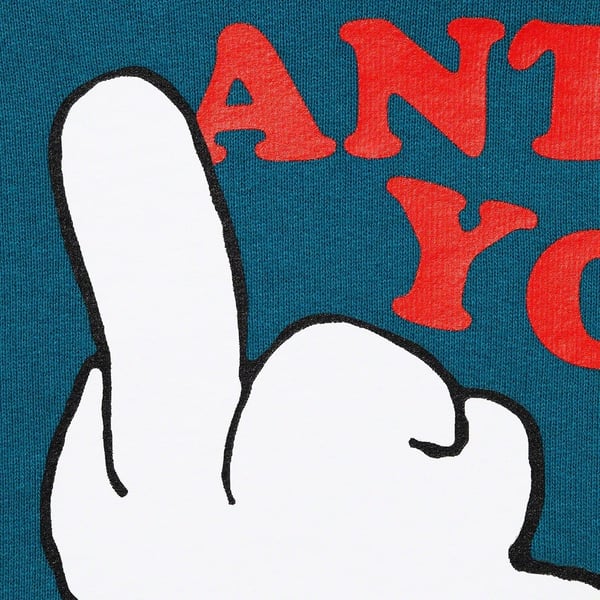 Supreme UNDERCOVER Anti You Hooded Sweatshirt - Marine Blue (front)