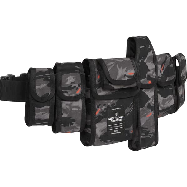 Supreme UNDERCOVER Belt Waist Bag - Black Camo (front)